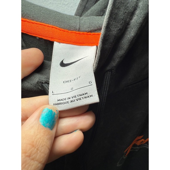 Nike‎ Dri-Fit Force Hoops Graphic Pullover Hoodie Acid Wash Mens Large - Picture 4 of 10